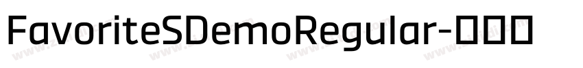 FavoriteSDemoRegular字体转换