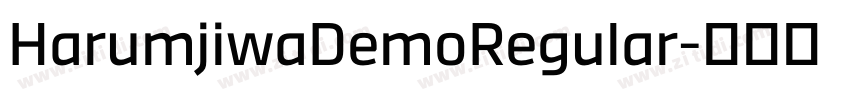 HarumjiwaDemoRegular字体转换