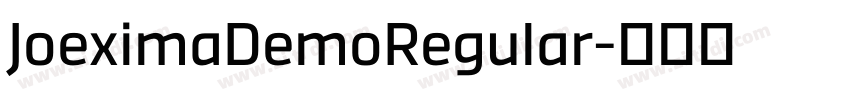 JoeximaDemoRegular字体转换