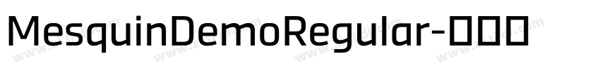 MesquinDemoRegular字体转换