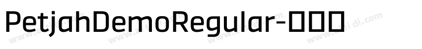 PetjahDemoRegular字体转换
