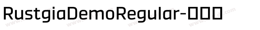 RustgiaDemoRegular字体转换