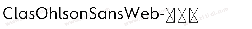 ClasOhlsonSansWeb字体转换