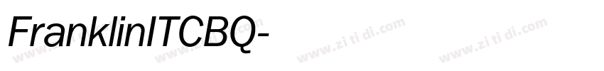FranklinITCBQ字体转换