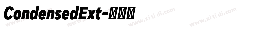 CondensedExt字体转换