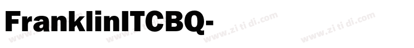 FranklinITCBQ字体转换