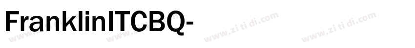FranklinITCBQ字体转换