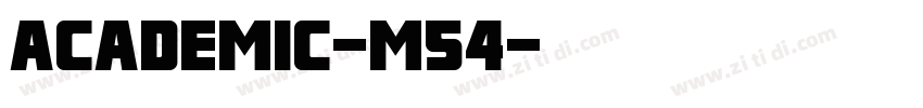 Academic-M54字体转换