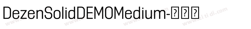 DezenSolidDEMOMedium字体转换