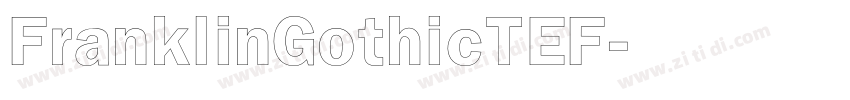 FranklinGothicTEF字体转换