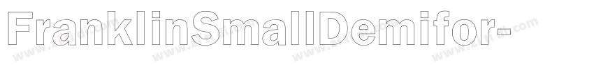 FranklinSmallDemifor字体转换