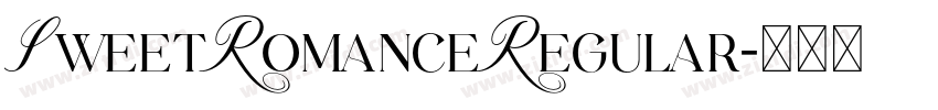 SweetRomanceRegular字体转换