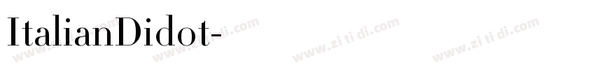 ItalianDidot字体转换