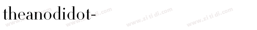 theanodidot字体转换