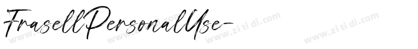 FrasellPersonalUse字体转换