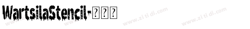 WartsilaStencil字体转换