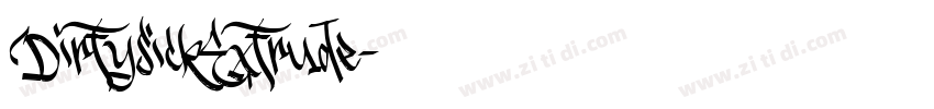 DirtysickExtrude字体转换
