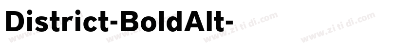District-BoldAlt字体转换