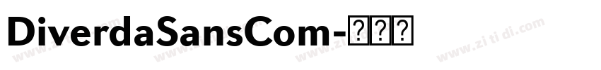 DiverdaSansCom字体转换