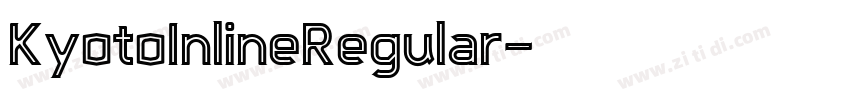 KyotoInlineRegular字体转换