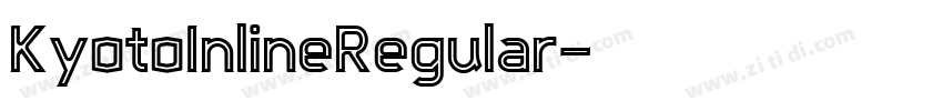 KyotoInlineRegular字体转换