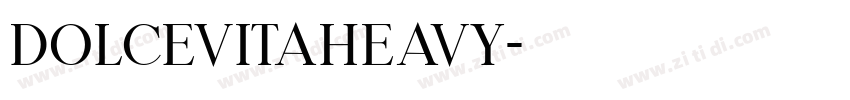 DolceVitaHeavy字体转换
