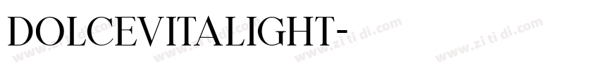DolceVitaLight字体转换