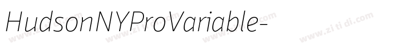 HudsonNYProVariable字体转换