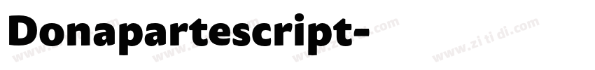 Donapartescript字体转换