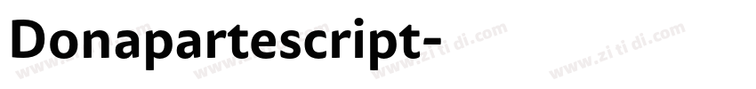 Donapartescript字体转换