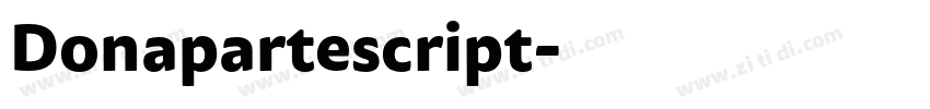 Donapartescript字体转换