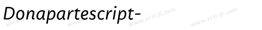 Donapartescript字体转换