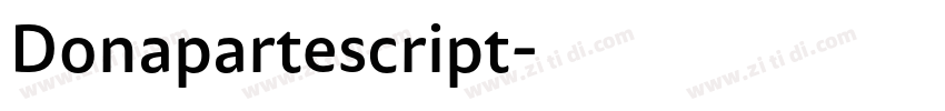 Donapartescript字体转换