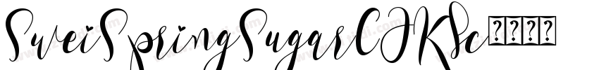 SweiSpringSugarCJKsc字体转换
