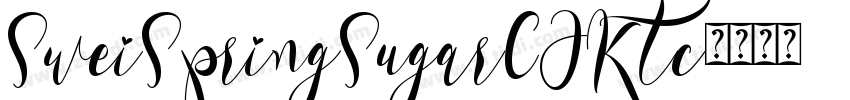 SweiSpringSugarCJKtc字体转换
