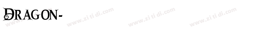 Dragon字体转换