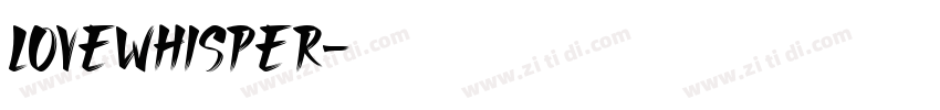LoveWhisper字体转换