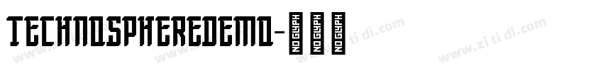TechnoSphereDemo字体转换