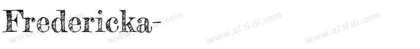 Fredericka字体转换