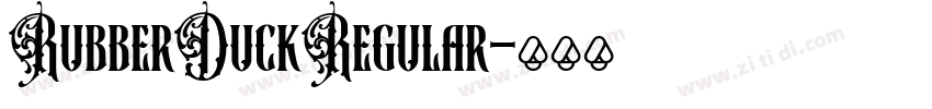 RubberDuckRegular字体转换