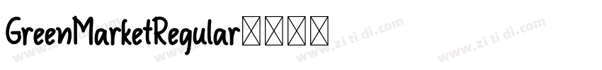 GreenMarketRegular字体转换