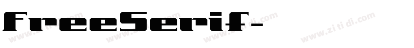 FreeSerif字体转换