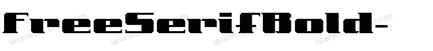 FreeSerifBold字体转换