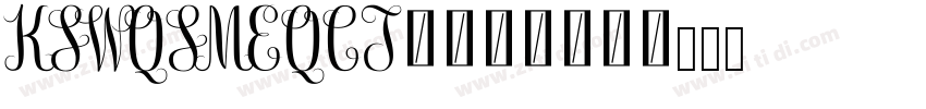 KSWQSMEQCT0_20_0字体转换