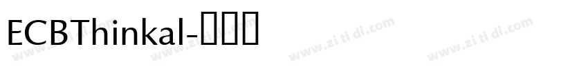 ECBThinkal字体转换