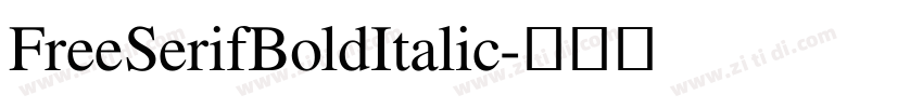 FreeSerifBoldItalic字体转换