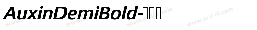 AuxinDemiBold字体转换