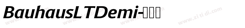 BauhausLTDemi字体转换