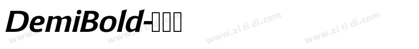 DemiBold字体转换