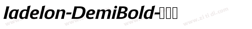 Iadelon-DemiBold字体转换
